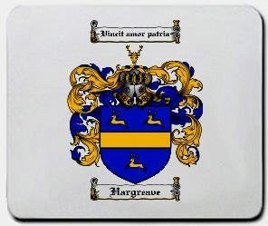 Hargreave coat of arms mouse pad