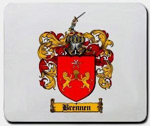 Brennen coat of arms mouse pad