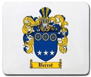 Verret coat of arms mouse pad