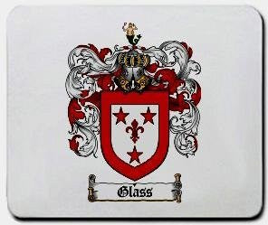 Glass coat of arms mouse pad