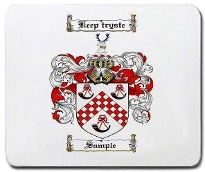 Sample coat of arms mouse pad