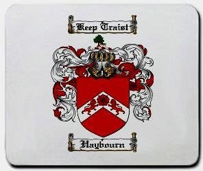 Haybourn coat of arms mouse pad