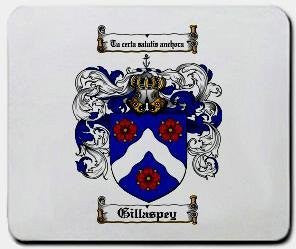 Gillaspey coat of arms mouse pad
