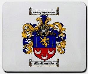 Maclauchlin coat of arms mouse pad