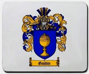 Gaudin coat of arms mouse pad