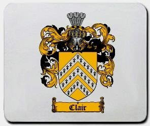 Clair coat of arms mouse pad