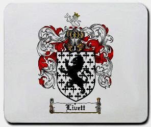 Livett coat of arms mouse pad