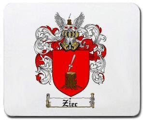 Ziec coat of arms mouse pad