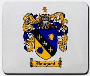 Haugood coat of arms mouse pad
