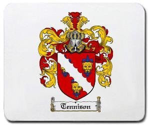 Tennison coat of arms mouse pad