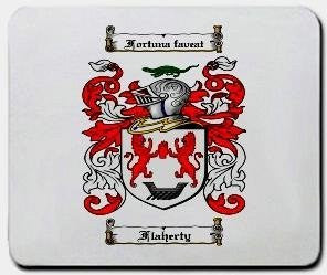 Flaherty coat of arms mouse pad
