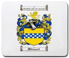 Stuart coat of arms mouse pad