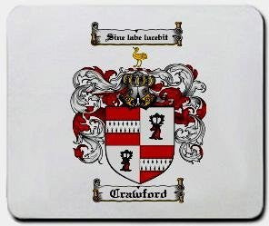 Crawford coat of arms mouse pad