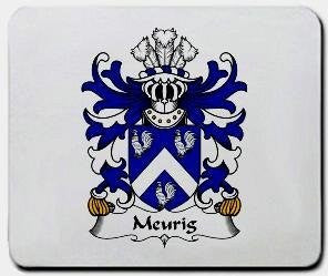 Meurig coat of arms mouse pad