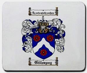 Gillespay coat of arms mouse pad