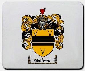 Nations coat of arms mouse pad
