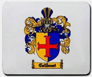 Caillouet coat of arms mouse pad