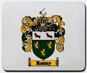 Rooney coat of arms mouse pad