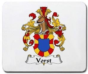 Vorst coat of arms mouse pad