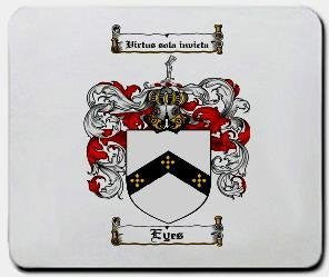 Eyes coat of arms mouse pad