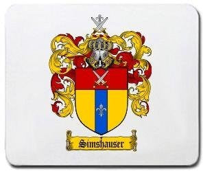 Simshauser coat of arms mouse pad