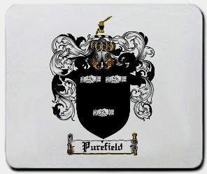 Purefield coat of arms mouse pad