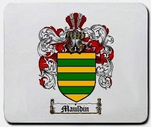 Mauldin coat of arms mouse pad