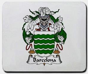 Barcelona coat of arms mouse pad