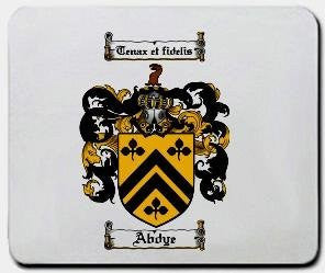 Abdye coat of arms mouse pad