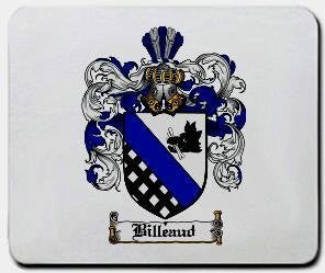 Billeaud coat of arms mouse pad