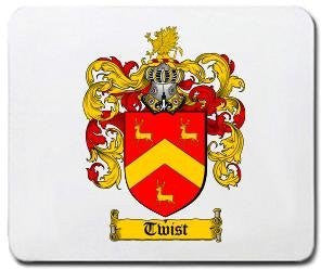 Twist coat of arms mouse pad