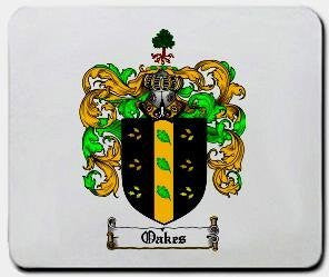 Oakes coat of arms mouse pad