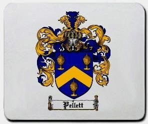 Pellett coat of arms mouse pad