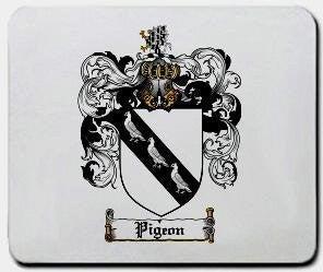 Pigeon coat of arms mouse pad