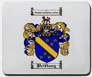 Brittany coat of arms mouse pad