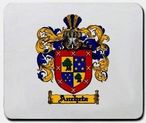Ancheta coat of arms mouse pad