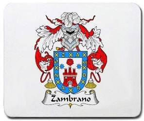 Zambrano coat of arms mouse pad