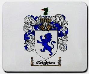 Crighton coat of arms mouse pad