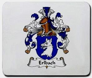 Erlbach coat of arms mouse pad