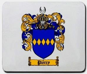 Piercy coat of arms mouse pad