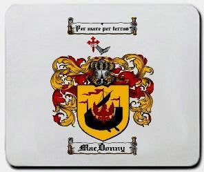 Macdonny coat of arms mouse pad