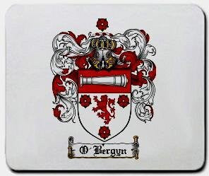 O'bergyn coat of arms mouse pad