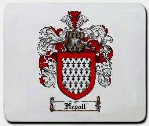 Hepall coat of arms mouse pad