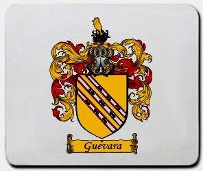 Guevara coat of arms mouse pad