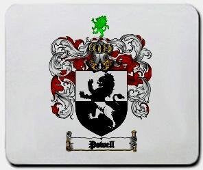 Powell coat of arms mouse pad