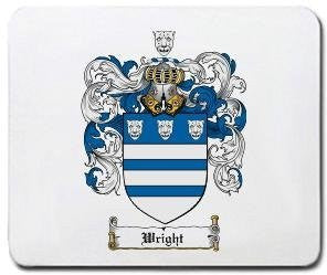 Wright coat of arms mouse pad