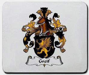 Greif coat of arms mouse pad