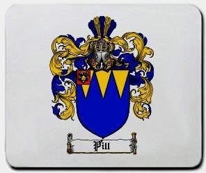 Pill coat of arms mouse pad