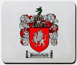 Butterfield coat of arms mouse pad