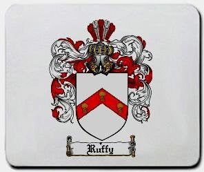 Ruffy coat of arms mouse pad